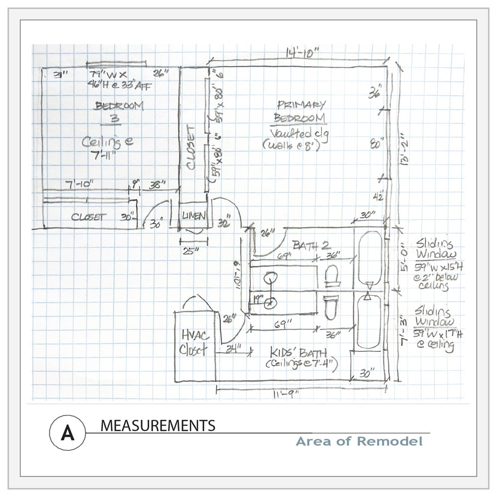 Step A Measurements for Virtual Interior Design Services