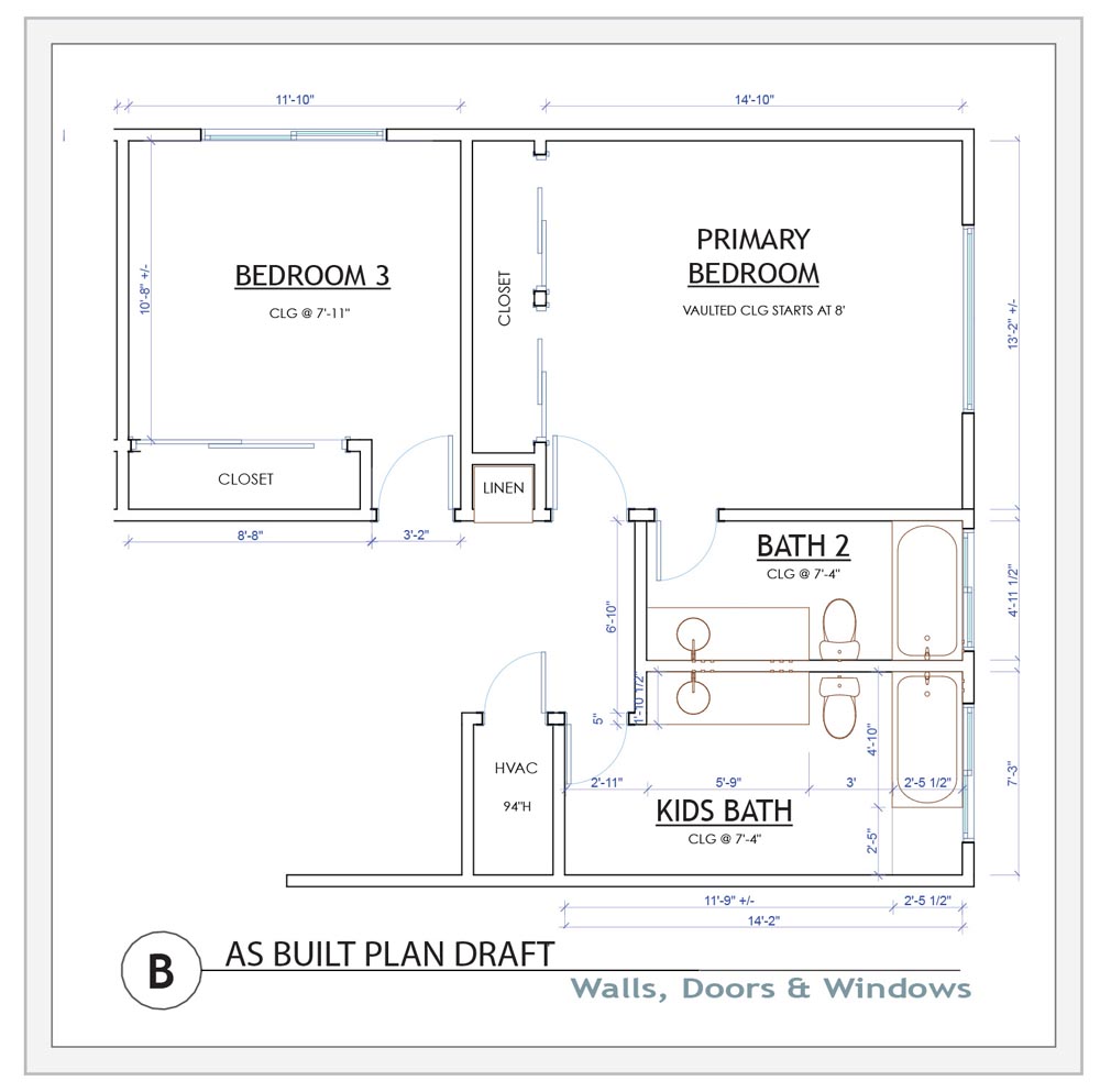 Step B - as built plan Virtual Design Services